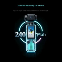 Caméra d'action portable 4K HD Wi-Fi, best-seller transfrontalier, pour vlog extérieur, caméscope de poche, autonomie de 5 heures