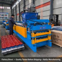 Machine de formage à double rouleau pour la fabrication de panneaux de toiture, la production de tuiles en acier, le traitement de l'acier coloré