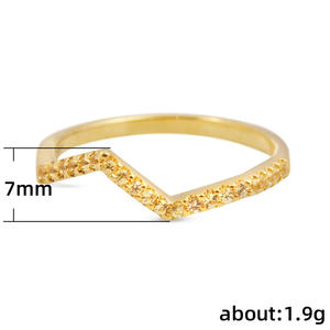 Bague de cocktail géométrique F494 plaquée or 18 carats avec cristaux et strass sertis pavé, bijoux de fête pour femme - Product Image 6