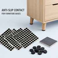 Coussin en mousse EVA auto-adhésif noir résistant à la friction et à la chaleur, adapté aux coussinets adhésifs plats, ronds et carrés
