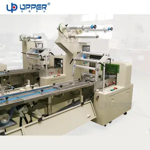 Sliced Bread Packing Machines Horizontal Pillow Bag Packaging Machine For Toast Sliced Bread Cake Flow Packing