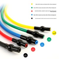 Bande de Résistance Multifonctionnelle Qiheng TPE pour Yoga et Musculation, Corde de Traction 20 lb à Tension Légère pour Fitness