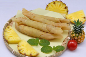 Rouleaux de printemps croustillants à l'ananas surgelés IQF, dessert aux fruits, pack en vrac, marque privée OEM pour la restauration, les hôtels et les boulangeries - Product Image 6