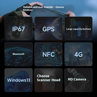 Tablette PC collecteur de données étanche à la poussière Windows 11/10 système 6.5 "affichage 1920x1080 8 Go de mémoire 4G reconnaissance de codes à barres