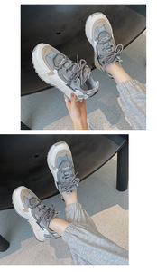 Chunky Platform Sneakers for Women Dad <strong>Shoes</strong> for Women Lace-up <strong>Shoes</strong> <strong>Slip</strong> <strong>on</strong> Women's Fashion Sneakers Footwear - Product Image 3