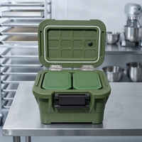 EcoWave - Conteneur isotherme robuste de 36 L en PE de qualité alimentaire pour aliments chauds, avec 12 compartiments pour la restauration sur site