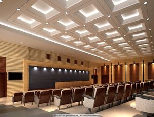 Bán hàng trực tiếp Chất lượng cao 3D mô hình Thiết kế bảng âm thanh cho văn phòng tòa nhà chung cư nhà sản xuất giải pháp đồ họa được cung cấp - Product Image 4