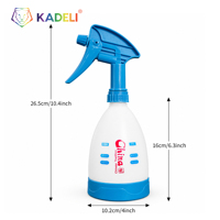 Bouteille pulvérisatrice à gâchette HDPE 500 ml, pulvérisateur à brume réglable pour le detailing automobile, l'installation de film teinté et le nettoyage