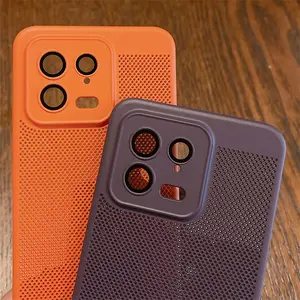 Per Xiaomi 13 Fashion custodia per telefono in rete di dissipazione del calore ultrasottile 13 Pro Cover posteriore protettiva per telefono con pellicola per lenti