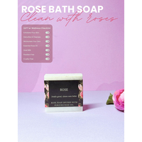 Coffret Cadeau Luxe Personnalisé Écologique de 5 Pièces pour Spa à Domicile : Savon Vegan à l'Huile d'Orange et à la Rose, Sel de Bain et Bougie