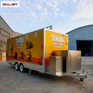 Nuevo Food Truck OEM con Diseño de Cabeza de Caballo Dorada, Carrito de Comida Callejera Alemán para Crepas, Quiosco de Té en Venta - Product Image 3