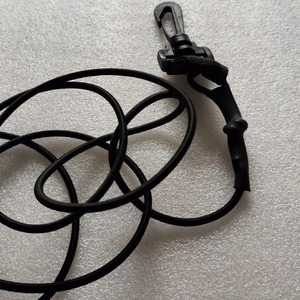 Laisse élastique noire à crochet en nylon, corde de sécurité pour la pêche, pour les lacs, les rivières, utilisation en extérieur - Product Image 1