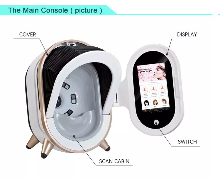 2022 AI Technology 3D Facial Scanner Skin Analyzer Portable Skin Analysis Machine with Factory Price
