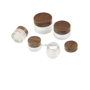 50G Luxe Bamboe Cosmetische Potjes Crème Bakjes Lege Cosmetische Pot Voor Cosmetische Verpakkingen