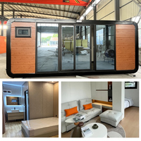 Cabine de bureau de chantier, maison capsule 20FT CKD, préfabriquée modulaire en kit, économique en termes de transport, isolée, vente en gros