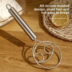 Batidora amasadora en stock, nueva, de acero inoxidable, antiadherente, con <span class=keywords><strong>varilla</strong></span> mezcladora de doble anillo - Product Image 2