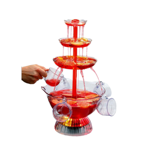 Uso domestico elettrico illuminato Party Drink <span class=keywords><strong>fontana</strong></span> con 5 bicchieri di plastica - Product Image 3