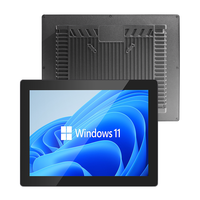 15 pulgadas IP65 Panel Industrial a prueba de agua PC Core I3 i5 i7 Win11 Linux Todo en uno Panel de pantalla táctil sin ventilador PC
