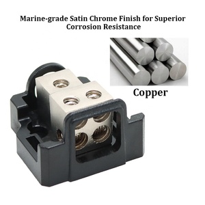 4X 8 게이지 입력 1X4 출력 금속 AC 24V 150A 4 방향 미니 전원 분배 블록 - Product Image 4