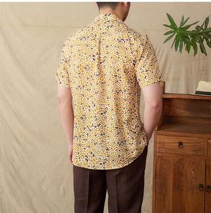 Nouvelle <span class=keywords><strong>chemise</strong></span> <span class=keywords><strong>homme</strong></span> été 2026 100 % polyester à col campiste, coupe ample, imprimé léopard, sans plis, à manches courtes, pour vacances et plage - Product Image 6