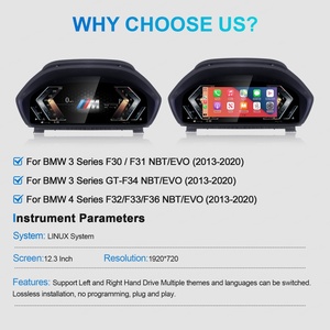 Navihua Digital Cluster CockPit <b>Car</b> Tech <b>for</b> BMW 3 4 Series F30 F31 Auto Instrument <b>Car</b> Dashboard Display - Product Image 2