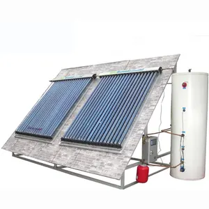 2022 nouvelle arrivée système de chauffe-eau solaire divisé usage domestique caloduc chauffe-eau solaire avec capteur de chaleur solaire à pression