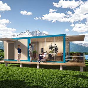 Petite maison conteneur en acier préfabriquée avec panneau sandwich pour usage en extérieur - Product Image 1