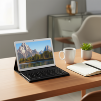 Housse pour tablette SAM-A9 PLUS avec clavier - Conception de moule exclusif Funta - Fonctionnalités avancées