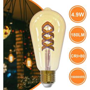 Lampadina LED Intelligente Antela E27 5W Dimmerabile, Luce da Soffitto WiFi con Controllo Alexa, Stile Vintage Edison ST64 - Product Image 6