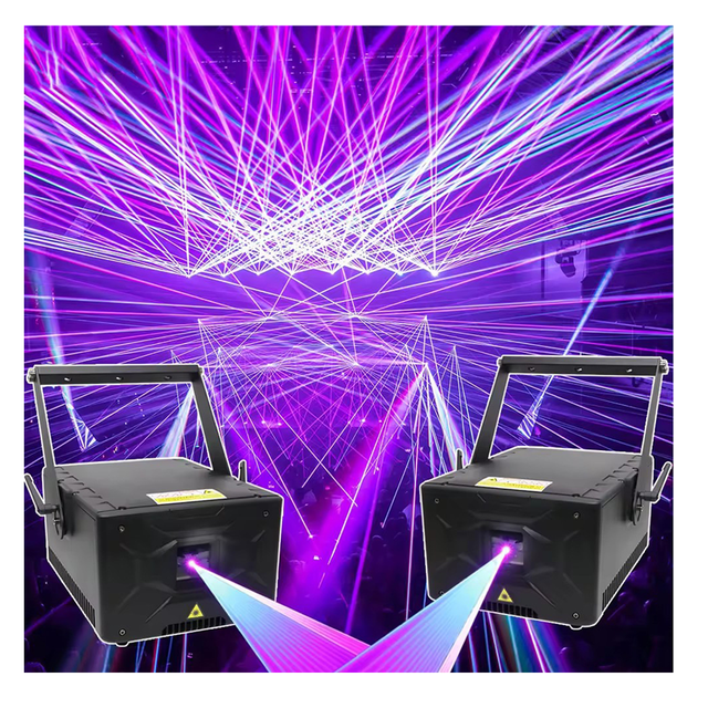 10w Rgb Full Color Laser Wedding Show Projector Animation Beam Snow Laser Light for Wedding Disco Light