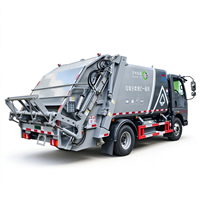 Camion Compacteur à Ordures SINOTRUK HOWO 4X2 Direct Usine, 8-16CBM, Chargeur Arrière, Camion de Collecte des Déchets, LHD/RHD en Option