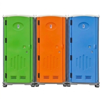 Toilettes portables à vendre, cabine de toilettes mobile avec lavabo, unité de toilettes en plastique, vente en gros pour chantier