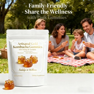 Eur לנו חם מכירה oem/odm להתאמה אישית kombucha gummies עם דבש & כורכום הניתן להתאמה אישית של בטן - Product Image 5