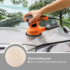 Ponceuse à orbite aléatoire de 5 pouces avec 10 papiers de verre, <span class=keywords><strong>3</strong></span> kits de polissage idéaux pour polir le bois - Product Image 4