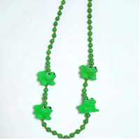 Colliers de perles non lumineuses spécial Mardi Gras, petites grenouilles et canards en caoutchouc, pour le Nouvel An, Noël, le Ramadan, les défilés et les célébrations