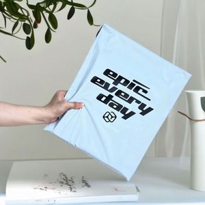 Custom Print Eco-Friendly Burgundy Logo Biodegradable <b>Waterproof</b> for Shipping Bag for Cosmetics - Product Image 3