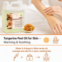 Huile Essentielle de Zeste de Mandarine Séchée Naturellement Pure Distillée à la Vapeur pour Diffuseur, Soins de la Peau et Fabrication de Savon – Vente en Gros USDA