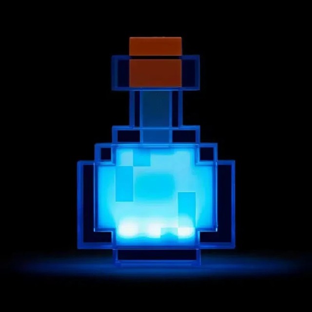 Popular Led Color Changing Light up Bottle Lamp Minec Raft Potion Light for Decoration