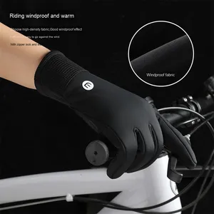 Gants imperméables en spandex pour hommes et femmes, épais et antidérapants, antidérapants pour l'<span class=keywords><strong>hiver</strong></span>, sports d'extérieur, cyclisme, <span class=keywords><strong>moto</strong></span>, écran tactile - Product Image 3
