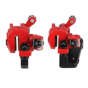 Pinza de Freno de Disco Mecánica de Aluminio Roja para Patinete Eléctrico Kugoo M4, Accesorios de Freno de Disco Hidráulico Universal Delantero y Trasero - Product Image 4