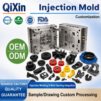 Moulage par injection plastique de précision sur mesure, usine source OEM ODM pour pièces de raccordement de roulettes et engrenages en plastique, accepte les dessins d'échantillons personnalisés