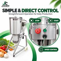 Hachoir Commercial en Acier Inoxydable pour Ail, Gingembre, Légumes, Mixeur, Broyeur à Viande Hachée et à Confiture