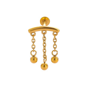 Piercing Labret en Acier Inoxydable 16G avec Pendentif Fleur en Zircon Cubique, Styles Variés, Bijoux de Piercing d'<span class=keywords><strong>Oreille</strong></span> en Gros - Product Image 5