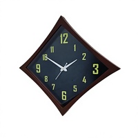 Jam Dinding Gantung Modern Mewah Buatan Tangan Bentuk Berlian untuk Dekorasi Ruang Tamu Pernikahan