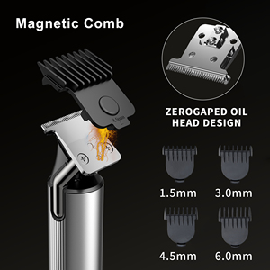 Recortadora de Barba Impermeable con Cuchilla en T, Recortadora de Pelo Eléctrica Recargable Inalámbrica Profesional para Hombres - Product Image 4