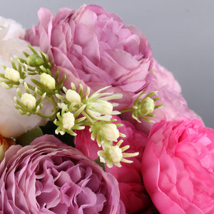 Modern Brilliantart - Ramos de Rosas Artificiales <span class=keywords><strong>Ross</strong></span> Stem de 26 Pulgadas, 2 Capullos de Flor, Tela/Plástico/Alambre de Hierro de Alta Calidad, Larga Duración - Product Image 4