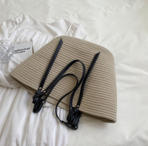 Summer <b>Large</b> Cotton Yarn Braided Handbags New Retro Portable <b>Beach</b> Tote Women Straw <b>Bag</b> - Product Image 6