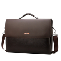 Sac à main en PU noir pour hommes d'affaires, imperméable, pour ordinateur portable, pour le travail, vente en gros