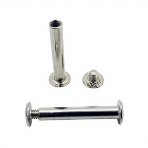 YIWANG Ventas de fábrica 28mm Perno de metal Macho y hembra Clavos de libro Tornillos de encuadernación - Product Image 1