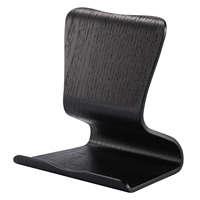 SAMDI Promotion Exceptionnelle Support de Téléphone et Tablette en Bois Naturel Amovible, Surface en Chêne, Option Logo Personnalisé
